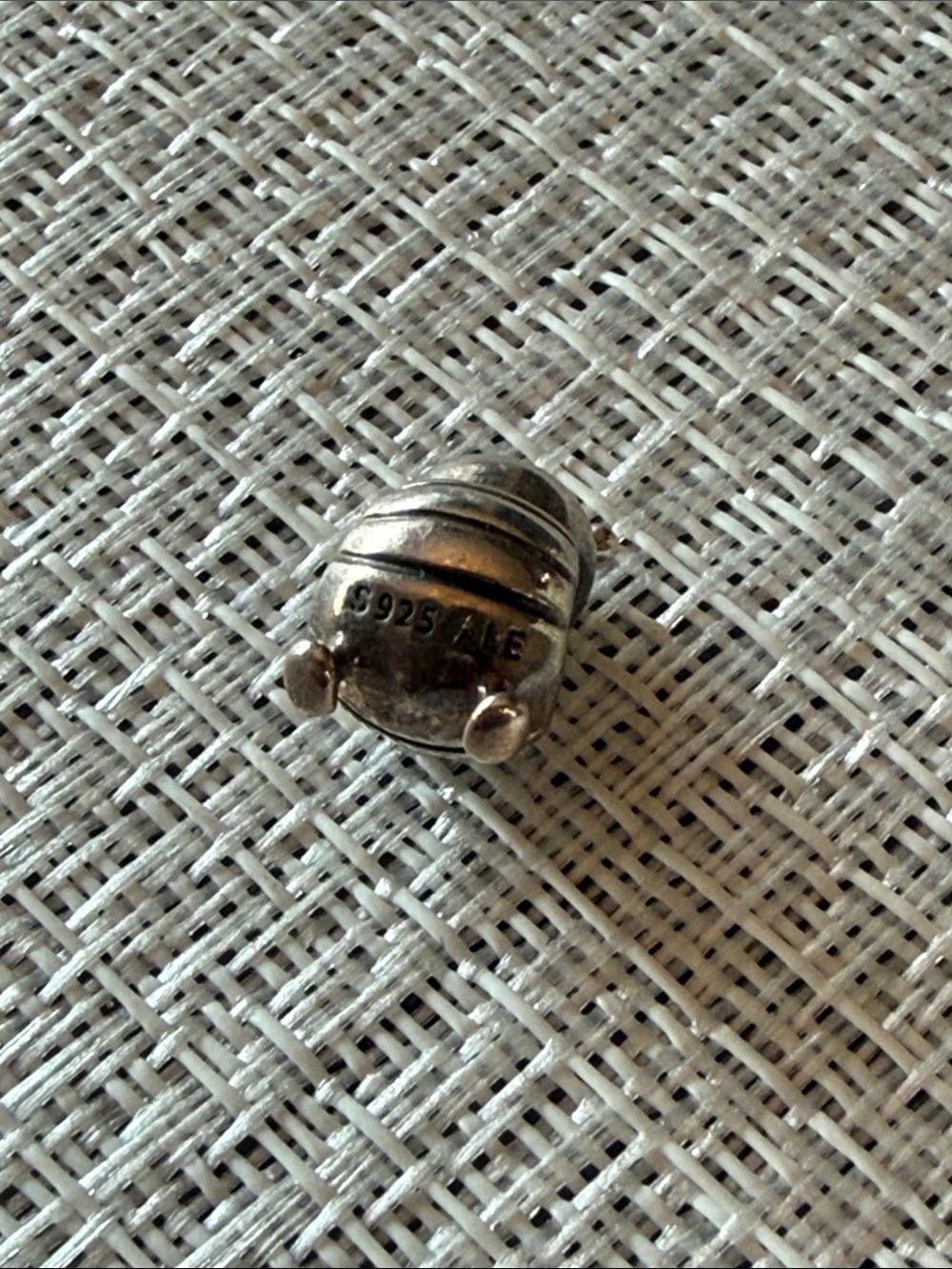 Pandora Crowned Frog Charm Bead - Silver Tone with Gold Accent - Picture 2 of 2